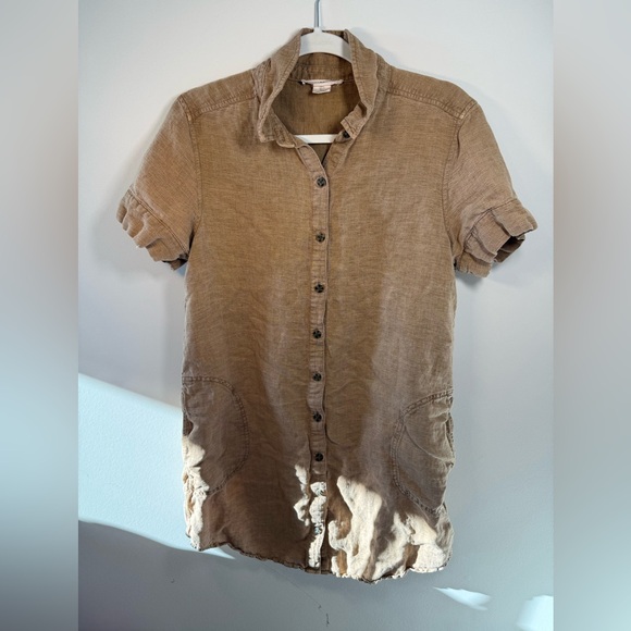 Lucky Brand Women’s brown Lyocell Button Down Dress size L - Picture 10 of 16
